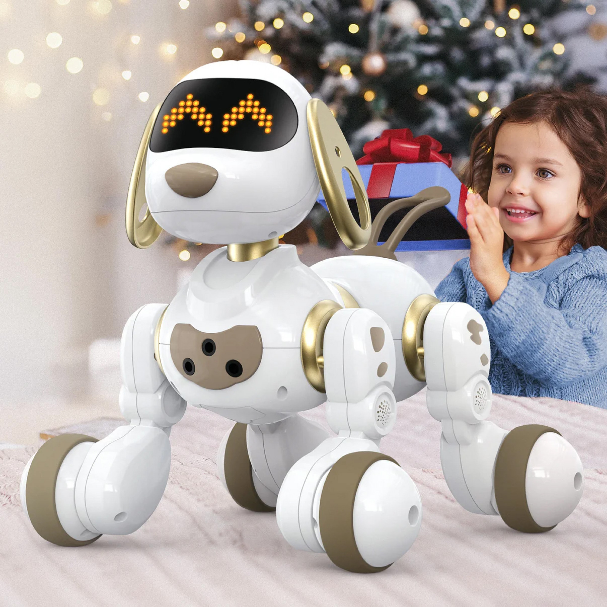 Робот Ruko 18011 RC Robot Dog Toy Color: White,Black,Yellow
